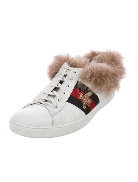 gucci dames sneaker|gucci fur sneakers women's.